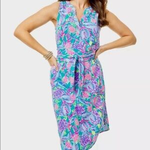 Vibrant Floral Sleeveless Dress